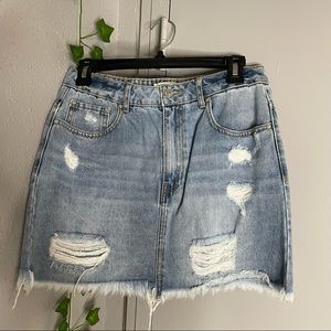 Forever 21 light denim skirt
